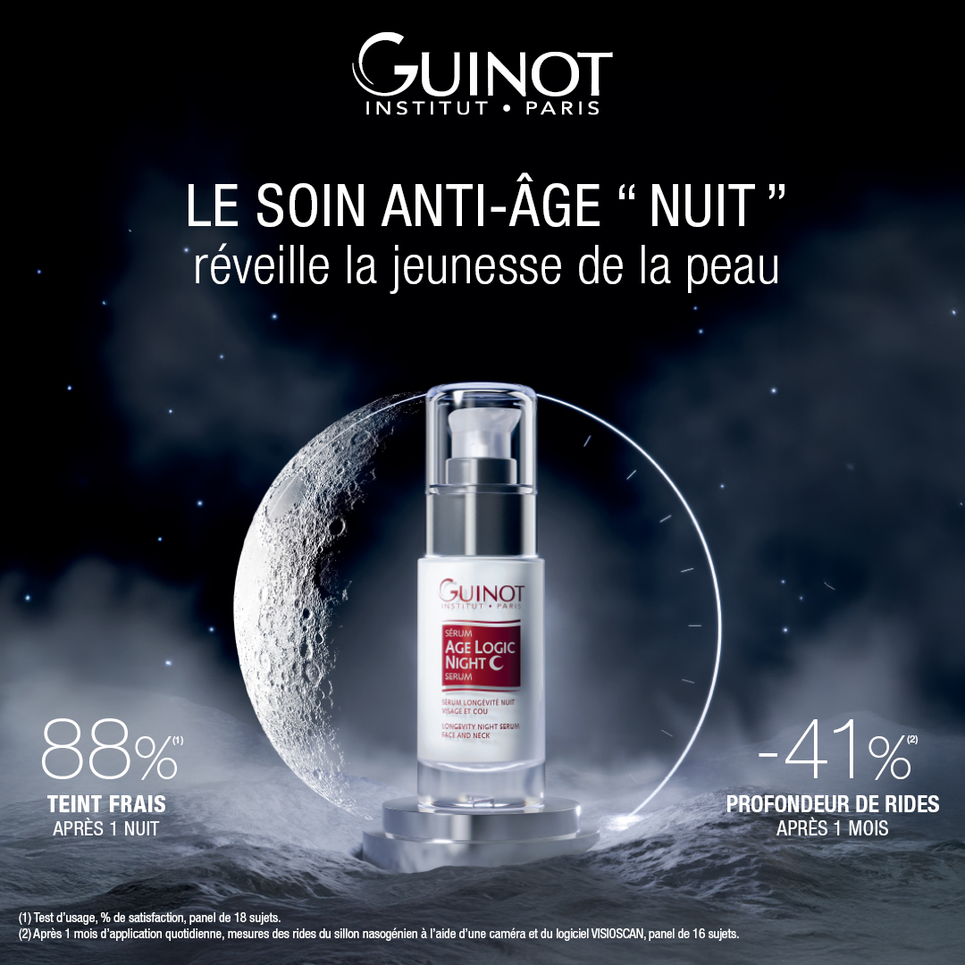 Nouveau Sérum Age Logic Night
Le soin anti-âge nuit qui réveille la jeunesse de la peau